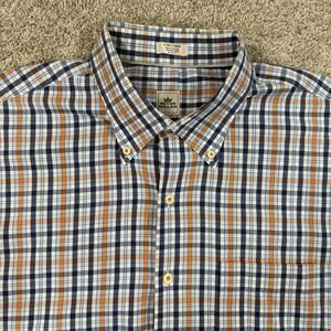 Peter Millar Button Down Shirt XL Multicolor Plaid Long Sleeve Cotton Casual